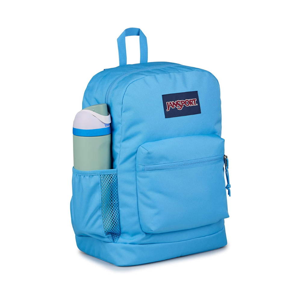 JanSport Cross Town Plus Backpack Electric Azul 15" Laptop Sleeve