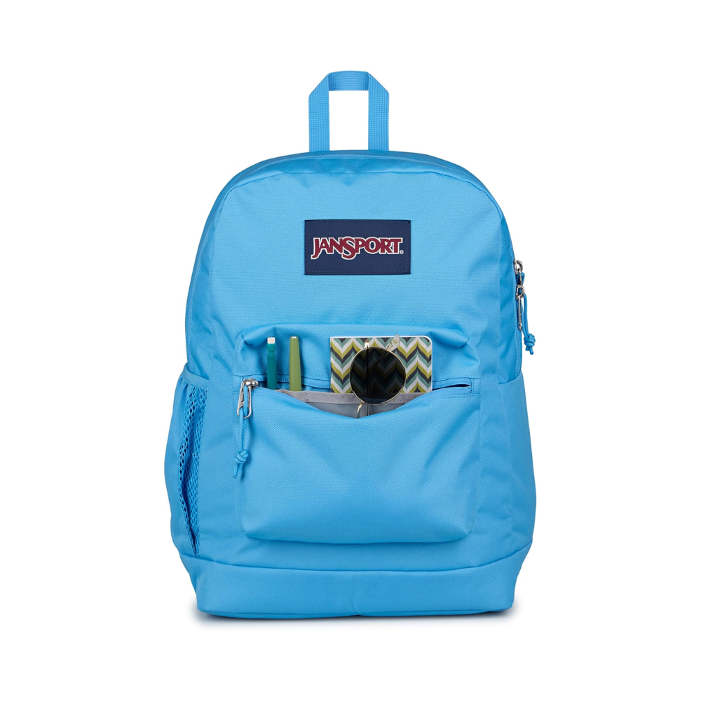 JanSport Cross Town Plus Backpack Electric Azul 15" Laptop Sleeve