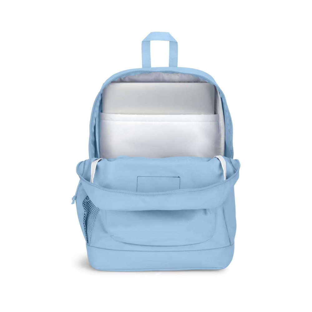 JanSport Cross Town Plus Backpack Blue Dusk 15" Laptop Sleeve