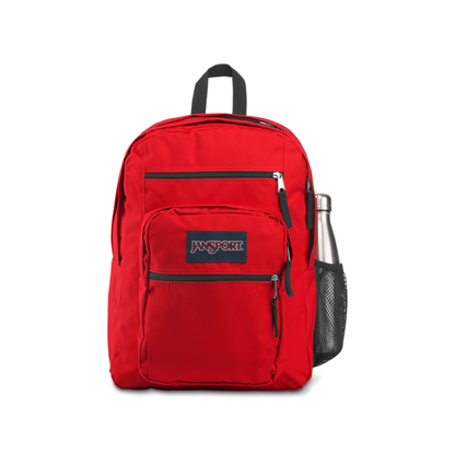 JanSport Big Student Laptop Backpack with 2 Compartments - Red Tape