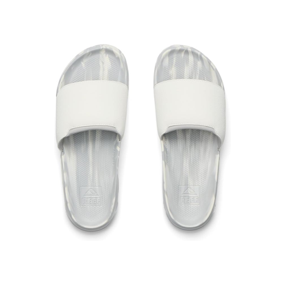 Reef Men's Tailslide Cushion Slide Sandals - White Grey Marble