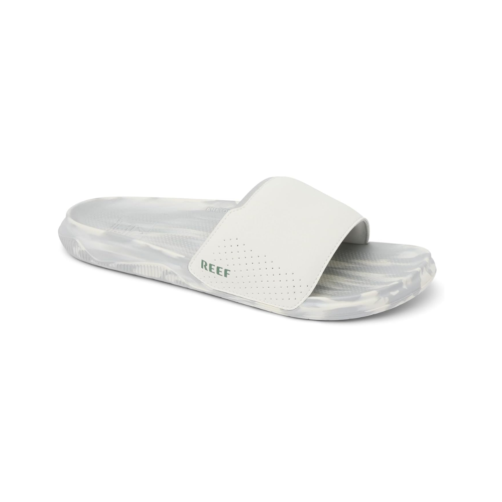 Reef Men's Tailslide Cushion Slide Sandals - White Grey Marble