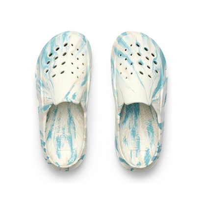 Reef Men's Glider Water-Friendly Slide Sandals - Off White/Blue Marble