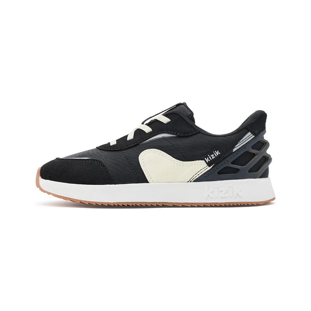 Kizik Orlando Kids Hands-Free Sneakers Easy Slip-On Black / White
