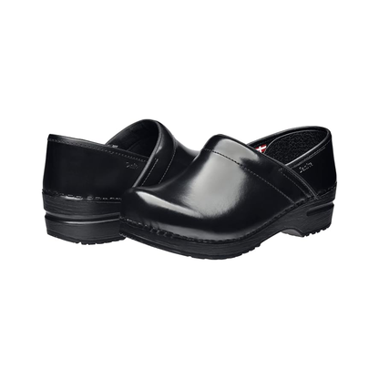 Sanita Pro Cabrio Women's Clogs Black – Professional Slip-Resistant Work Shoes