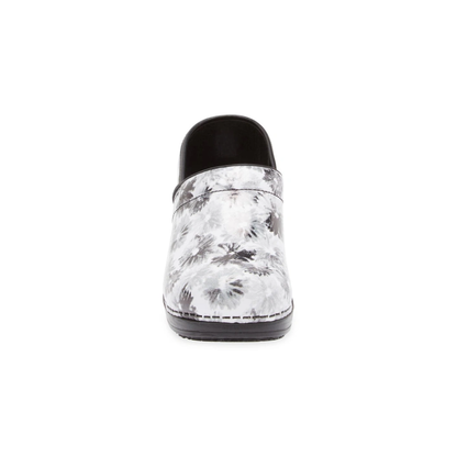 Sanita Inkwell Printed Patent Women's Black Clogs – Professional Comfort Footwear