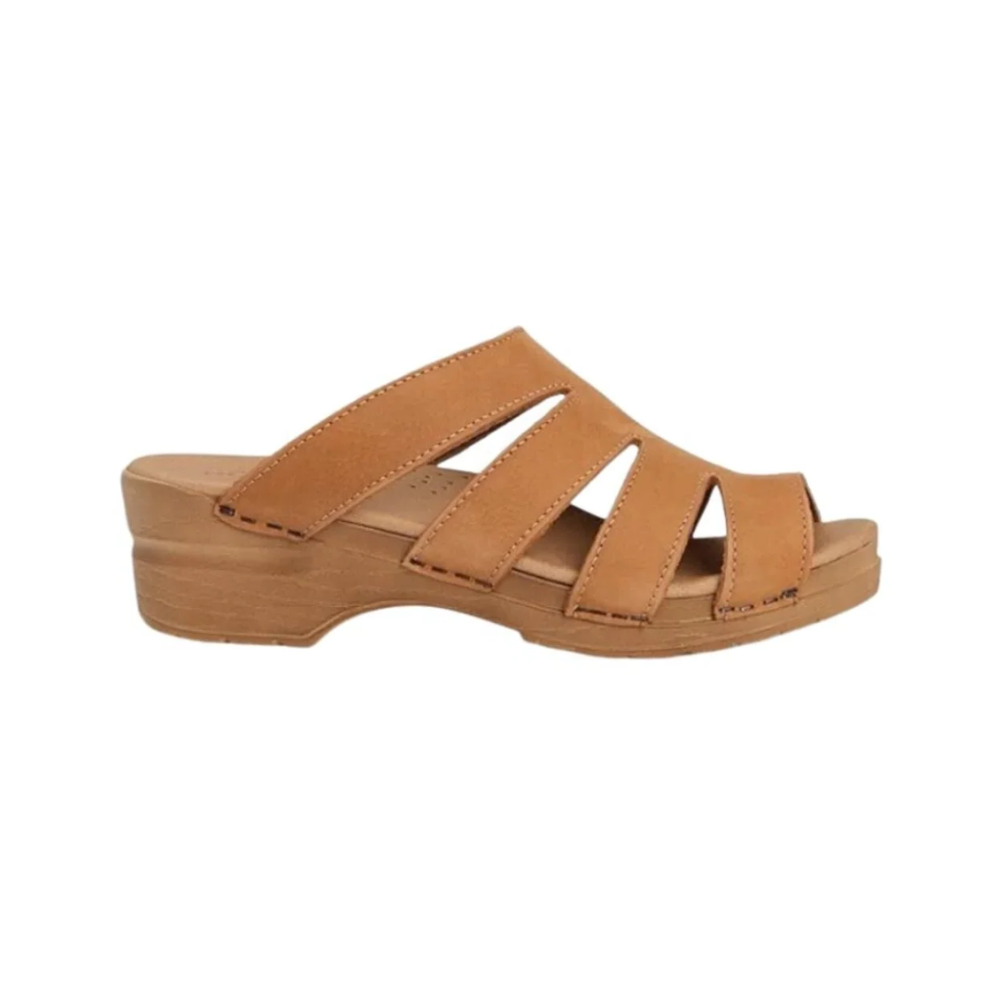 Sanita Monika Women's Leather Sandals – Chestnut Adjustable Comfort Sandals