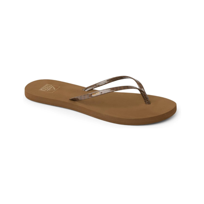 REEF Women's Bliss Nights Flip Flop Sandals - Chocolate Stripe