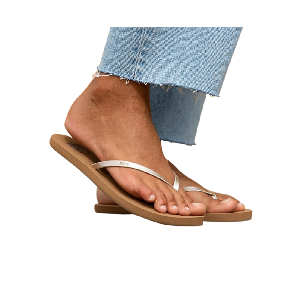 REEF Women's Bliss Nights Flip Flop Sandals - Chocolate Stripe