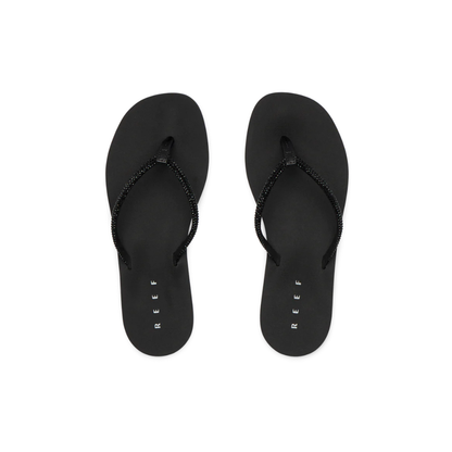 Reef Women's Bliss Bling Fling Water-Friendly Flip-Flops - Black
