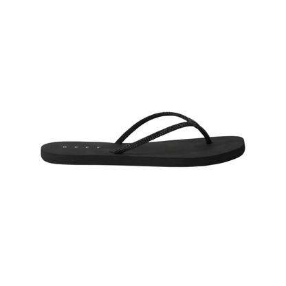 Reef Women's Bliss Bling Fling Water-Friendly Flip-Flops - Black