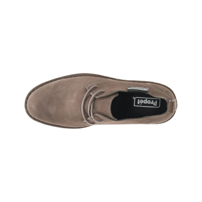 Propet Men’s Finn Oxford Suede Casual Shoes – Stone XX Wide