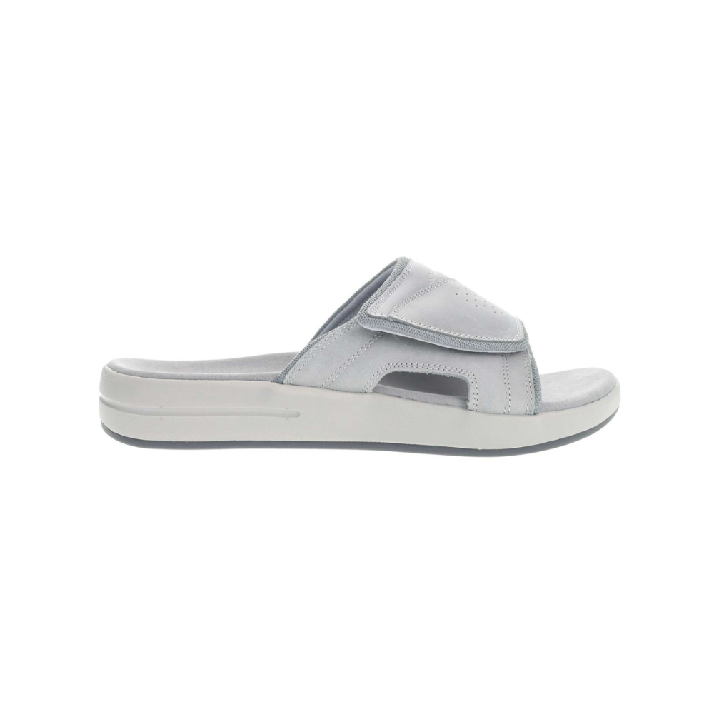 Propét Emerson Men's Adjustable Slide Sandals - Grey Wide