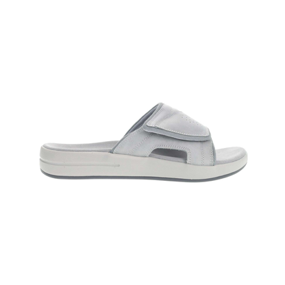 Propét Emerson Men's Adjustable Slide Sandals - Grey Wide