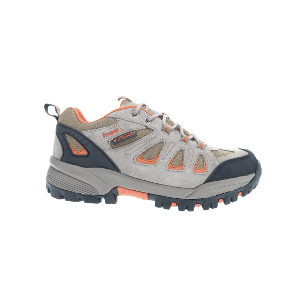 Propét Ridge Walker Low Men's Waterproof Trail Shoes - Gunsmoke/Orange XX Wide