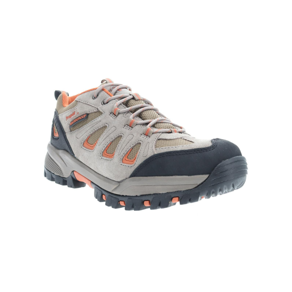 Propét Ridge Walker Low Men's Waterproof Trail Shoes - Gunsmoke/Orange XX Wide