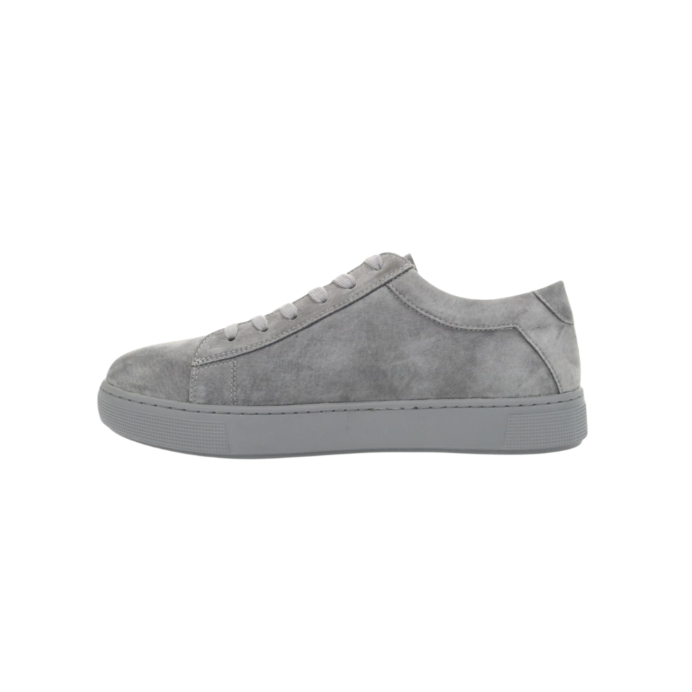 Propét Kenji Men’s Casual Suede Sneakers – Grey Med XX Wide