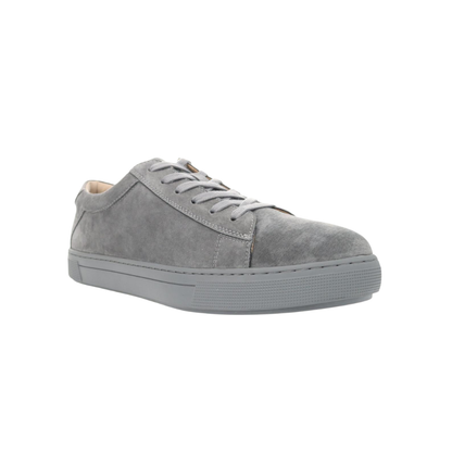 Propét Kenji Men’s Casual Suede Sneakers – Grey Med XX Wide