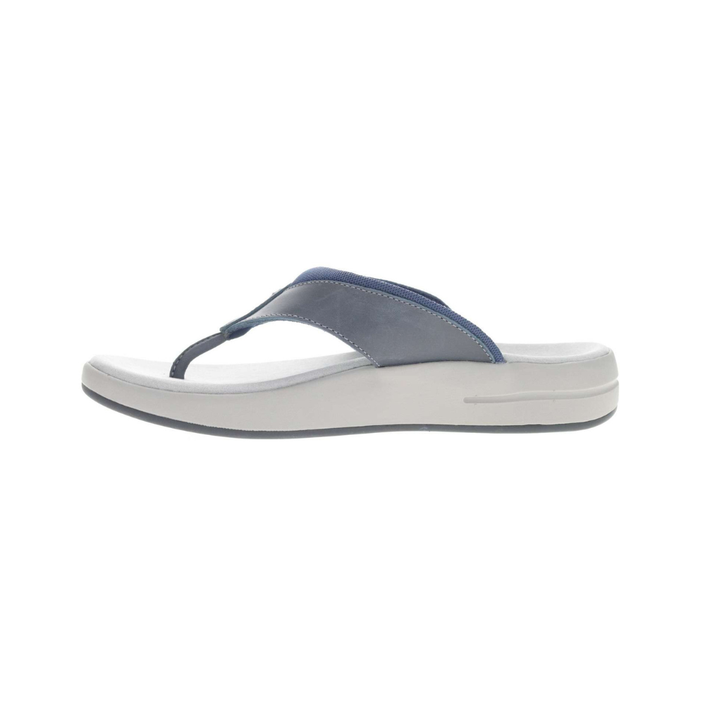Propét Easton Men’s Orthopedic Flip-Flop Sandals – Navy Med, XX Wide