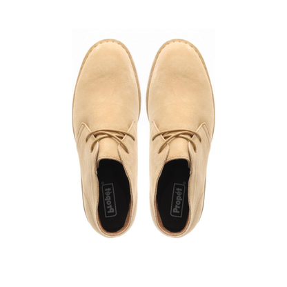 Propét Findley Men's Suede Orthopedic Chukka Boots - Desert Camel XX Wide