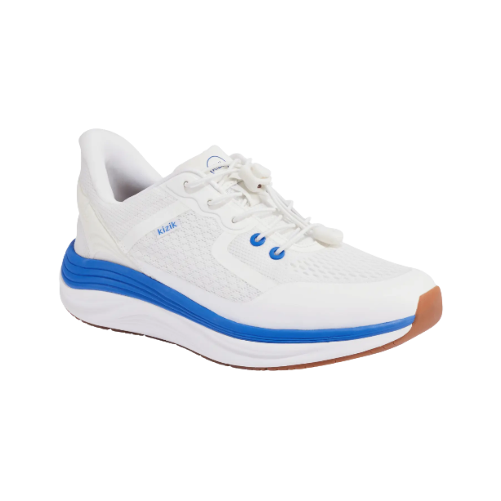 Kizik Men's London Hands-Free Sneaker – Bright White / Supersonic
