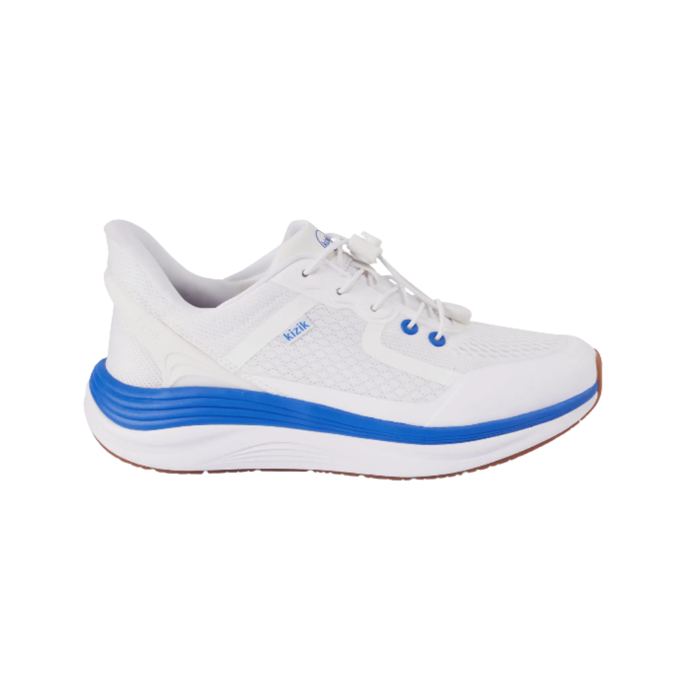 Kizik Men's London Hands-Free Sneaker – Bright White / Supersonic
