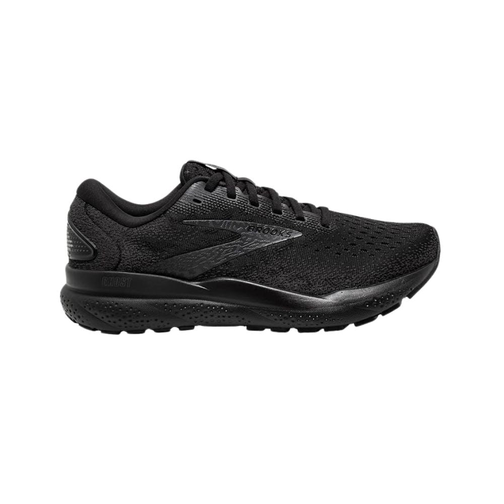 Brooks Men’s Ghost 16 Running Shoes Black/Ebony | Neutral Cushioned Road Trainers Lightweight Comfort