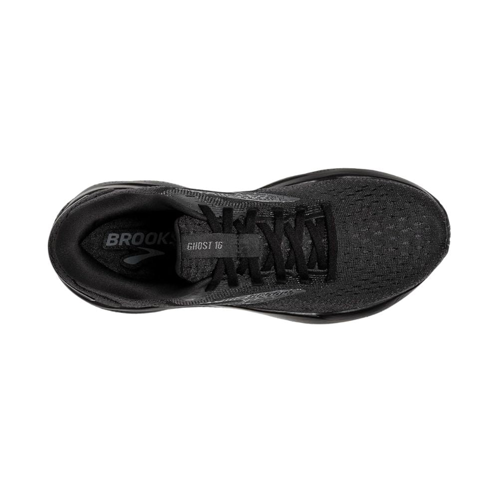 Brooks Men’s Ghost 16 Running Shoes Black/Ebony | Neutral Cushioned Road Trainers Lightweight Comfort