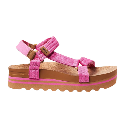 REEF Cushion Rem Hi Women's Platform Sandal Malibu – Adjustable Strap, Arch Support, Heel Cupping, Elevated Comfort