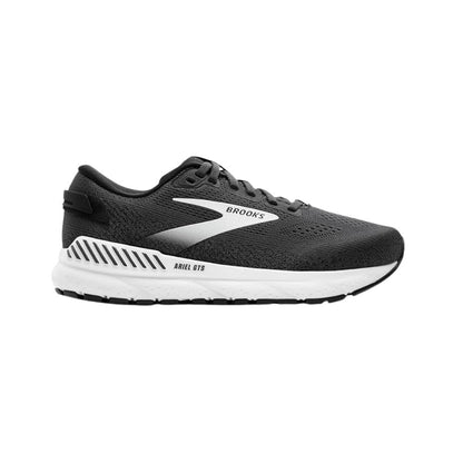 Brooks Women’s Ariel GTS 24 Ebony/Black/White – Maximum Support Running and Walking Shoe for Overpronation, Stability & Comfort