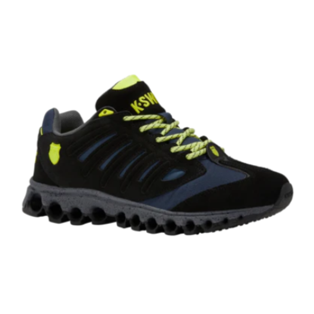 K-Swiss Men's Tubes Pharo Black Moonlit Ocean Tennis Yellow Shoes