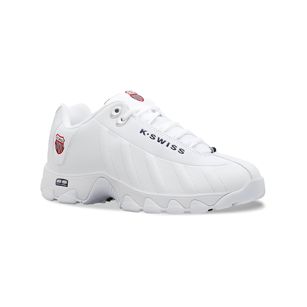 K-Swiss ST329 CMF Men's Leather Sneakers Navy/White/Red