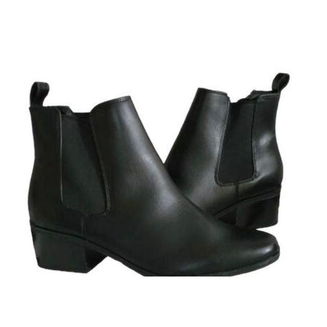 A New Day Women's Chelsea Ankle Boots Ellie Booties Memory Foam Black