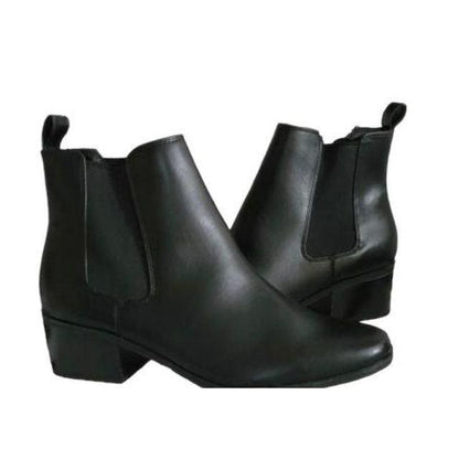 A New Day Women's Chelsea Ankle Boots Ellie Booties Memory Foam Black