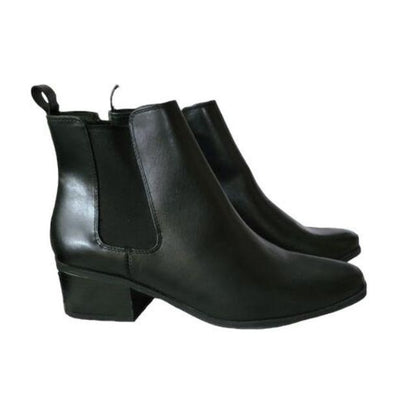 A New Day Women's Chelsea Ankle Boots Ellie Booties Memory Foam Black