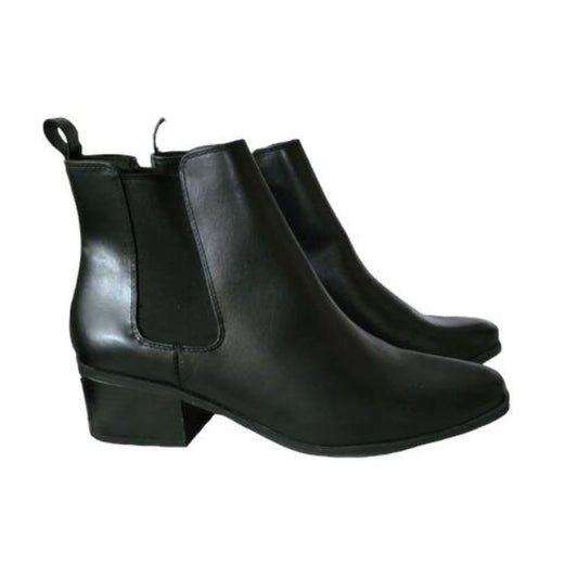 A New Day Women's Chelsea Ankle Boots Ellie Booties Memory Foam Black