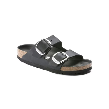 Birkenstock Arizona Big Buckle Oiled Leather Sandals - Black Regular