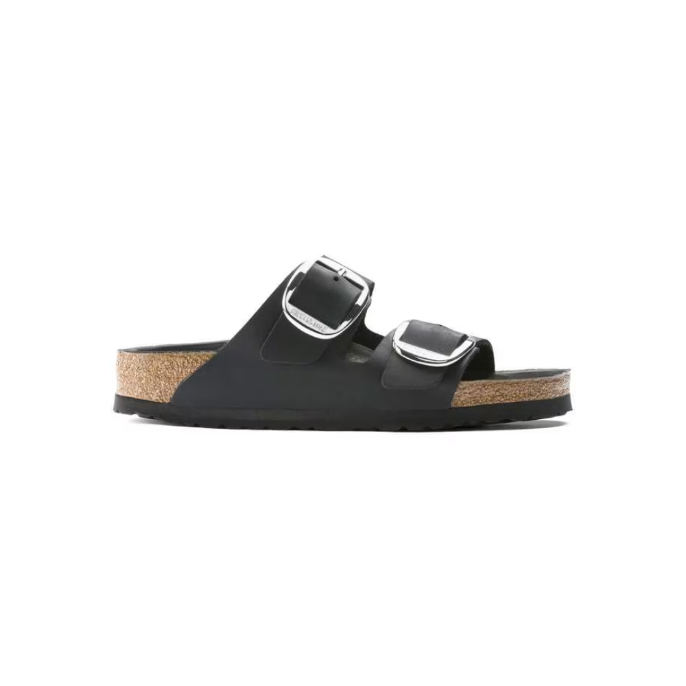 Birkenstock Arizona Big Buckle Oiled Leather Sandals - Black Regular