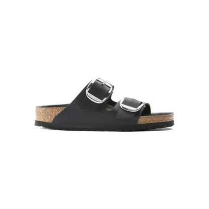 Birkenstock Arizona Big Buckle Oiled Leather Sandals - Black Regular