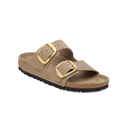 Birkenstock Arizona Big Buckle Oiled Leather Sandals – Tobacco Brown N