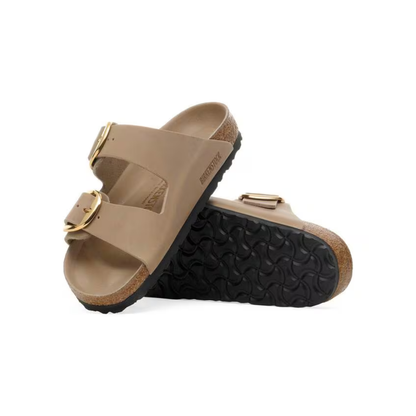 Birkenstock Arizona Big Buckle Oiled Leather Sandals – Tobacco Brown N