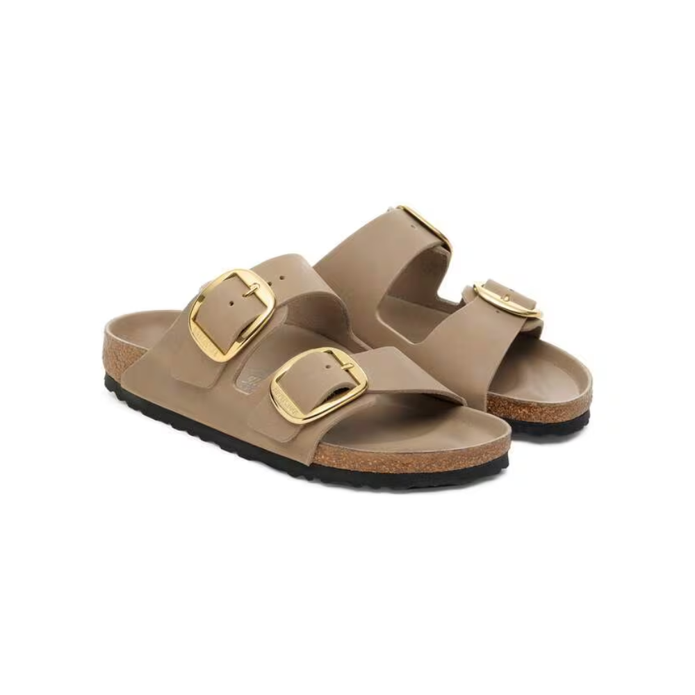Birkenstock Arizona Big Buckle Oiled Leather Sandals – Tobacco Brown N