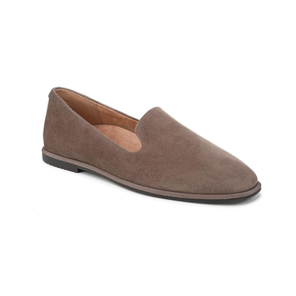 Vionic Women's Willa 2.0 Leather Suede  Loafer - Driftwood