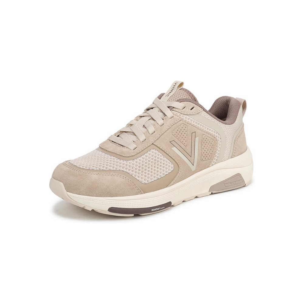 Vionic Women’s Walk Strider Knit Performance Walking Sneaker - Beige
