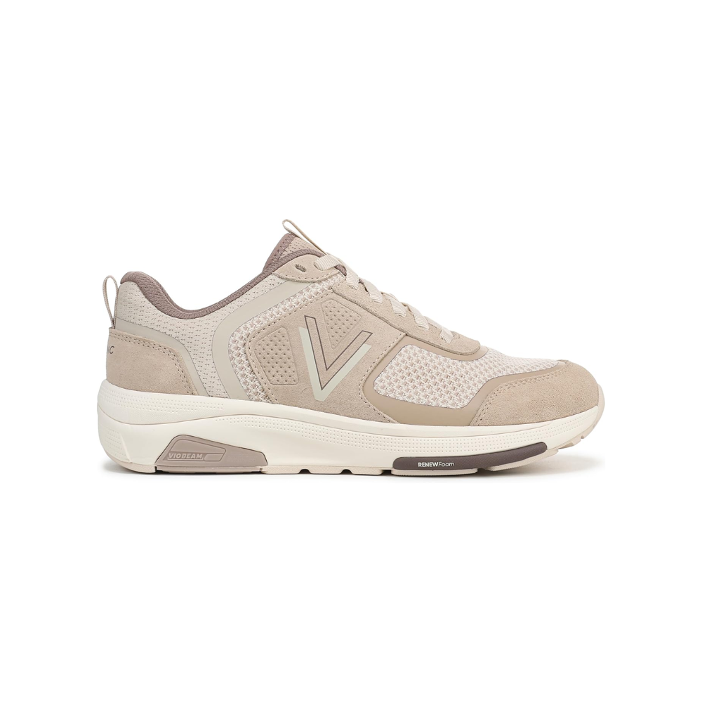 Vionic Women’s Walk Strider Knit Performance Walking Sneaker - Beige