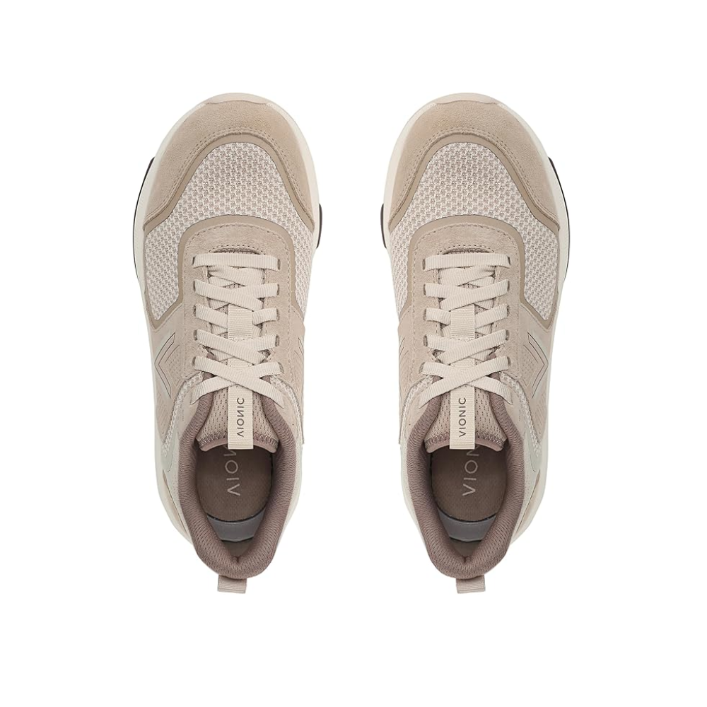 Vionic Women’s Walk Strider Knit Performance Walking Sneaker - Beige
