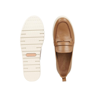 Vionic Women's Uptown Ultra-Flexible Loafer - Camel Leather