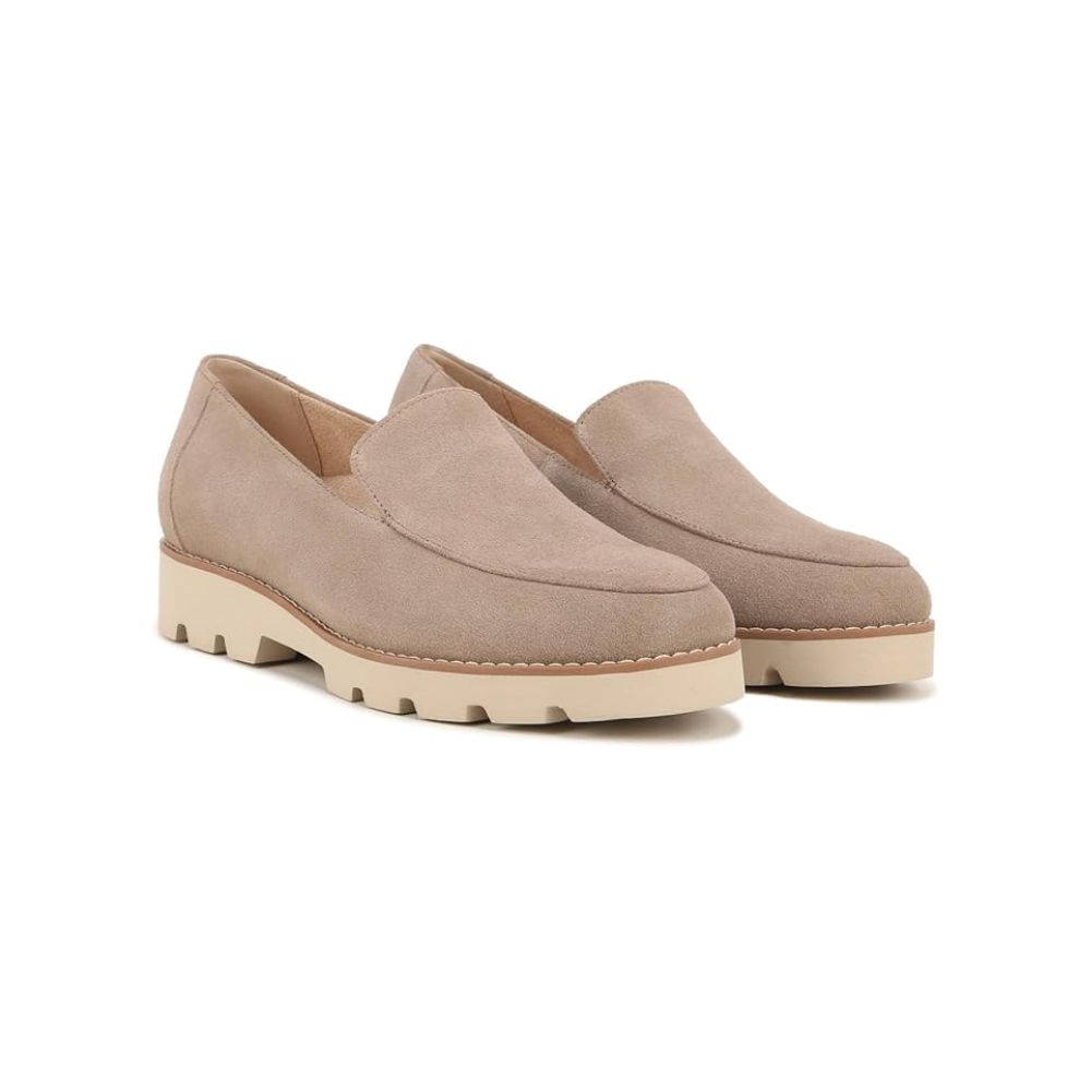 Vionic Women’s Kensley Slip‑On Suede Loafers Casual Shoes - Taupe