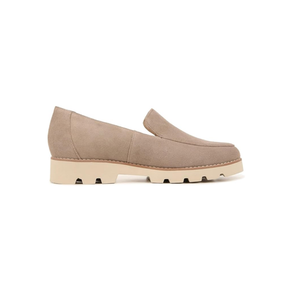 Vionic Women’s Kensley Slip‑On Suede Loafers Casual Shoes - Taupe