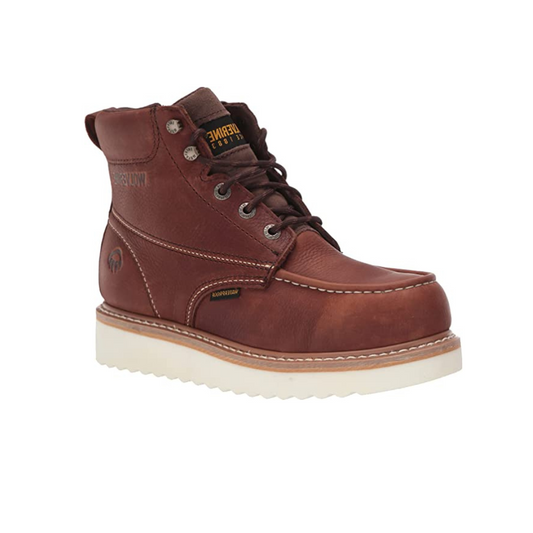 Wolverine Loader 6" Soft Toe Men's Leather Work Boot  Brown - W10744